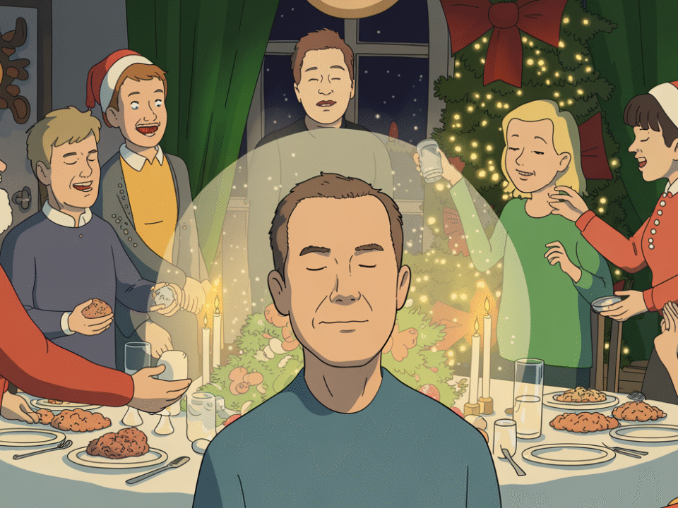 Pysähdy, hengitä ja havainnoi. Tietoinen läsnäolo on paras työkalu joulun sosiaalisten paineiden keskellä.